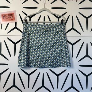 TGW Golf Skort Geometric Blue Green Gray Women’s Size L